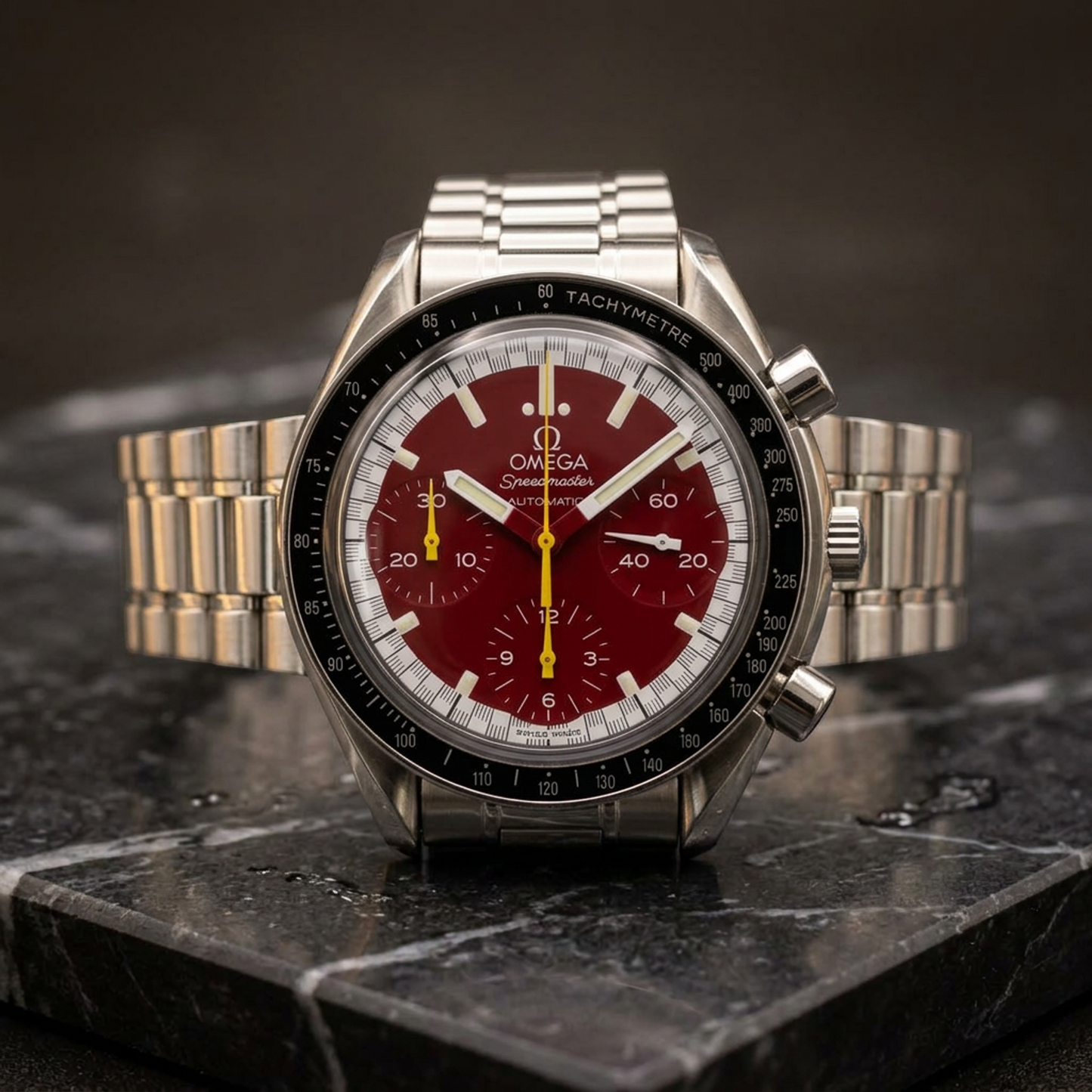 OMEGA Speedmaster Michael Schumacher Red Dial Watch 3510.61 Polished