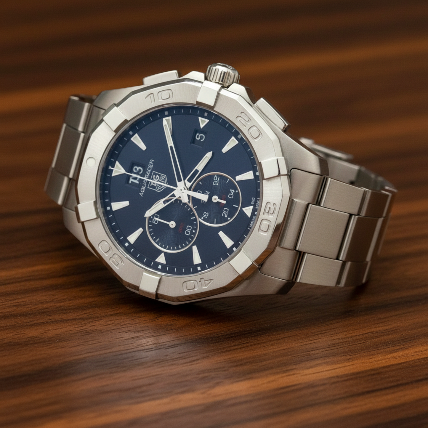 TAG HEUER Aquaracer Chronograph 300M Quartz Mens Watch CAY1110 Polished