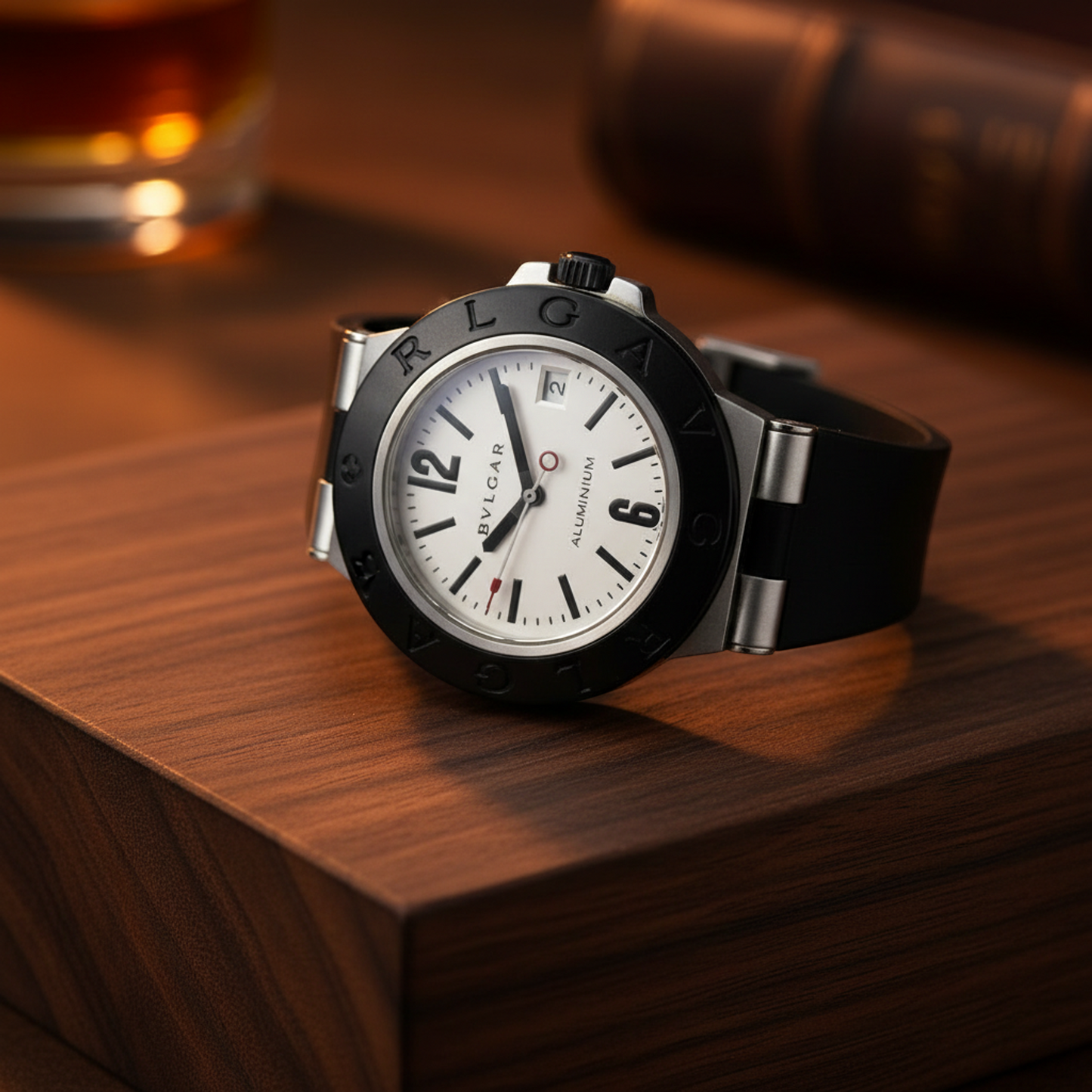 BVLGARI Alminium Rubber Automatic Mens Watch AL38TA AL38TA