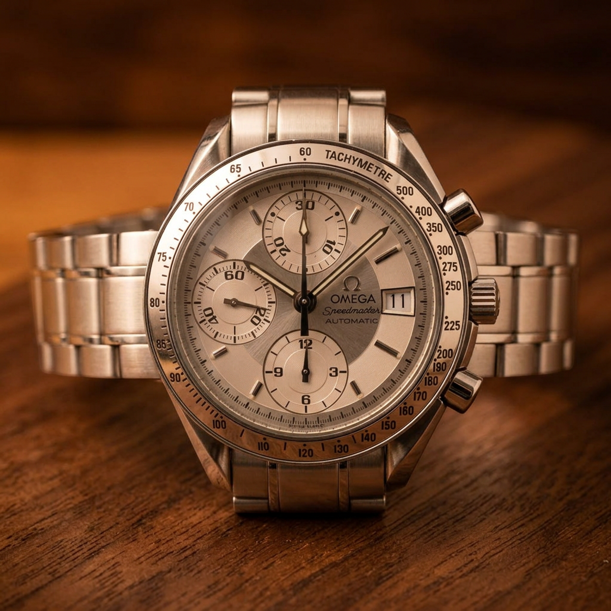 OMEGA Speedmaster Date Steel Automatic Mens Watch 3513.30 Polished