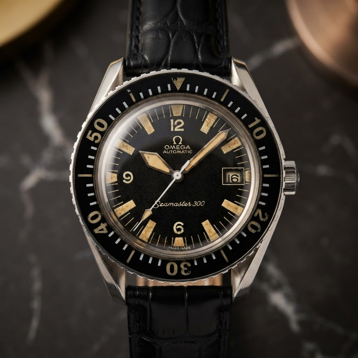 OMEGA Seamaster 300 Cal 562 Steel Automatic Mens Watch 166.024 Vintage