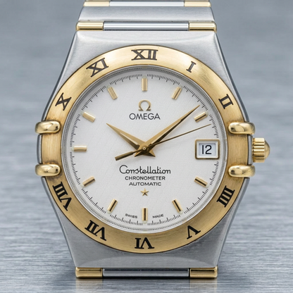 OMEGA Constellation 18K Gold Steel Automatic Watch 1302.30 Polished