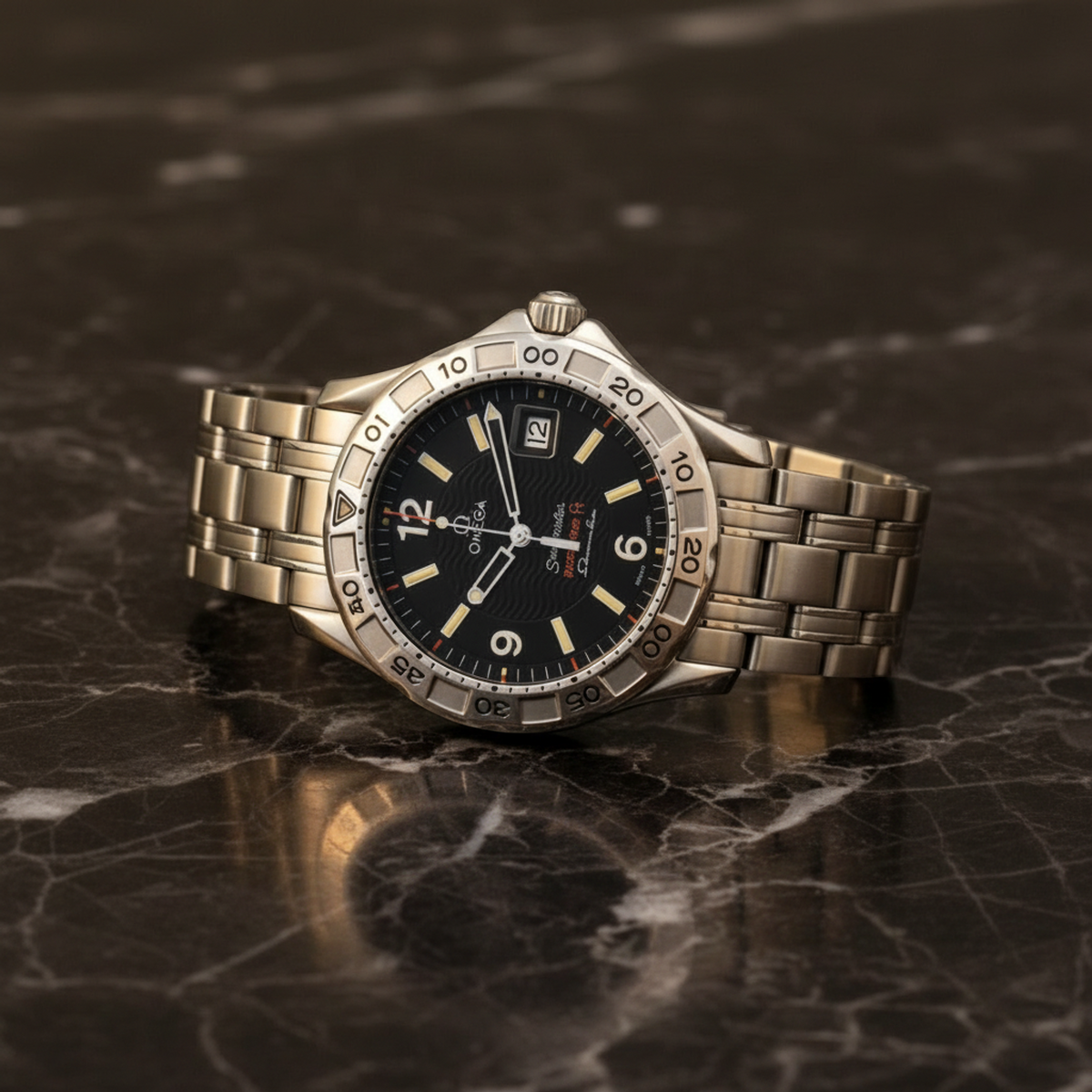 OMEGA Seamaster 200M Omegamatic Auto Quartz Mens Watch 2514.50 Polished