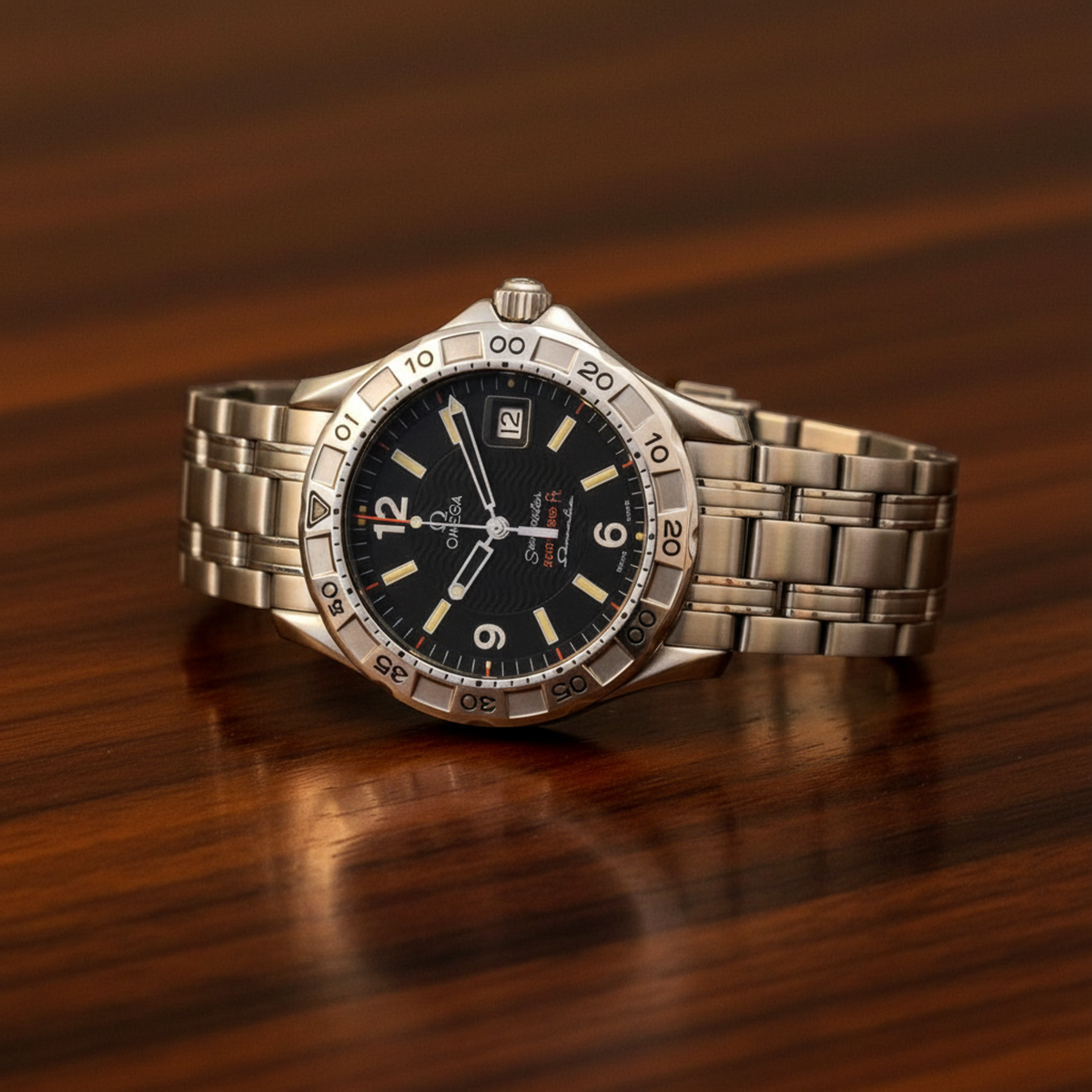 OMEGA Seamaster 200M Omegamatic Auto Quartz Mens Watch 2514.50 Polished