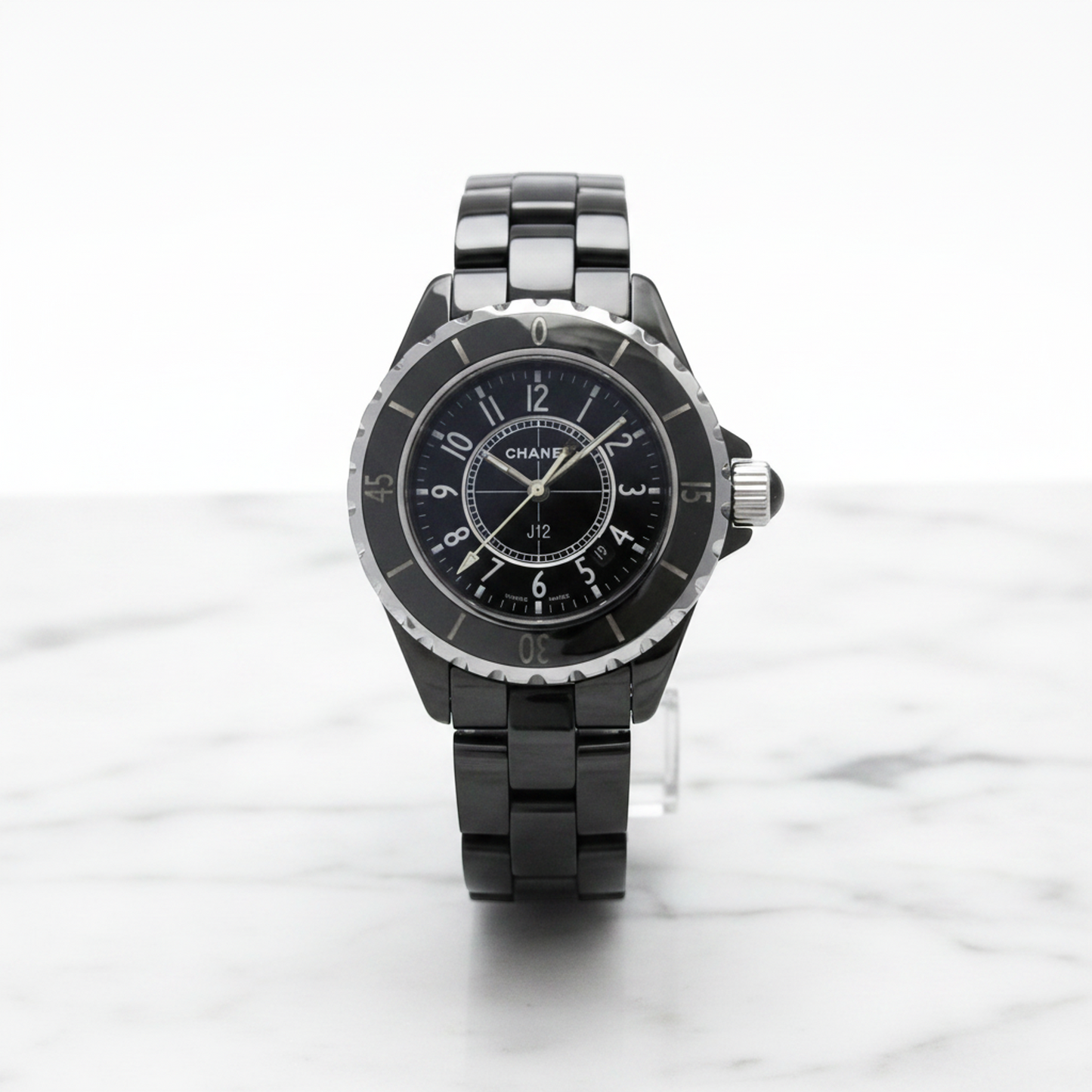 CHANEL J12 Ceramic Quartz Ladies Watch H0682 Polished