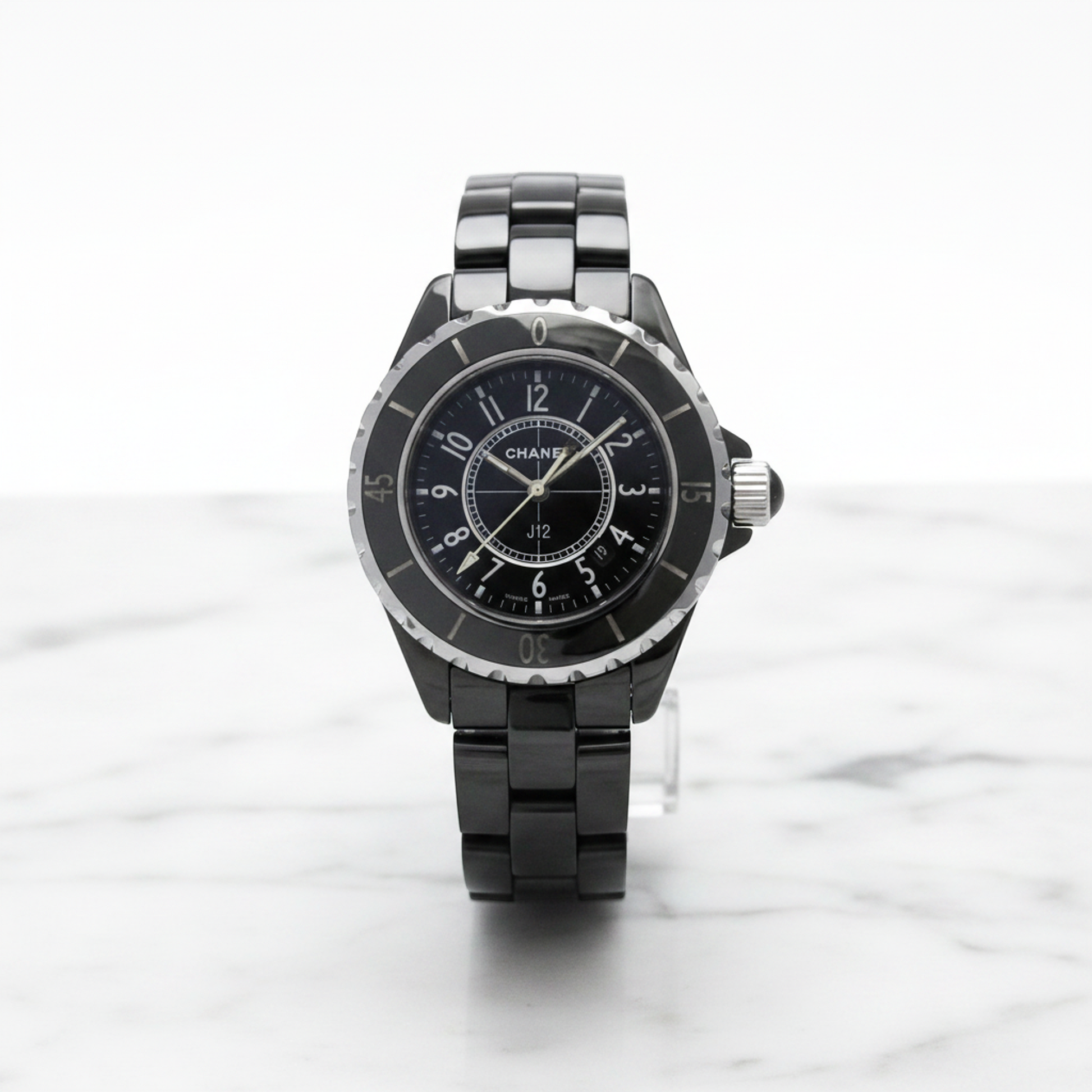 CHANEL J12 Ceramic Quartz Ladies Watch H0682 Polished