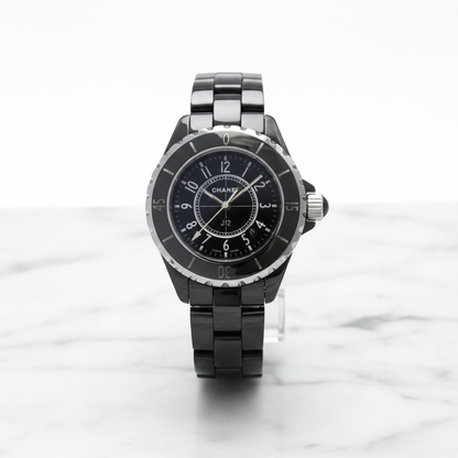 CHANEL J12 Ceramic Quartz Ladies Watch H0682 Polished