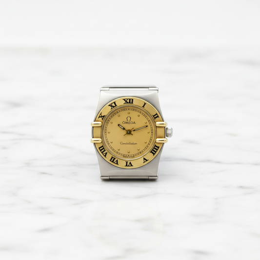 OMEGA Constellation 18K Gold Steel Ladies Watch 795.1080 Polished