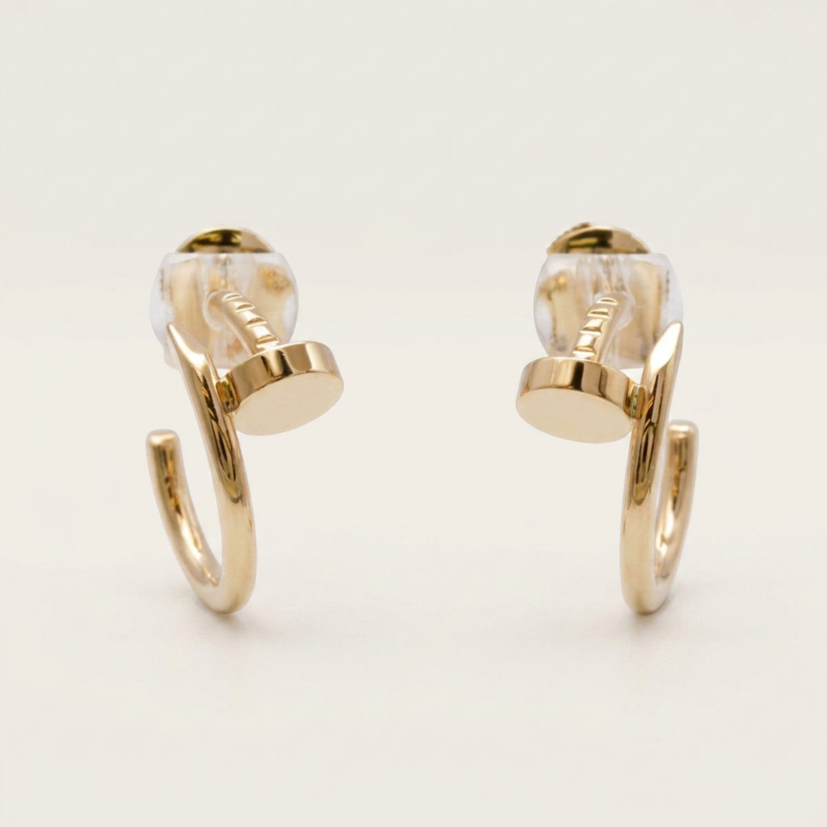 Cartier Juste Un Clou Earrings SM PG No Stone Pink Gold (18K) Half Hoop Earrings Pink Gold