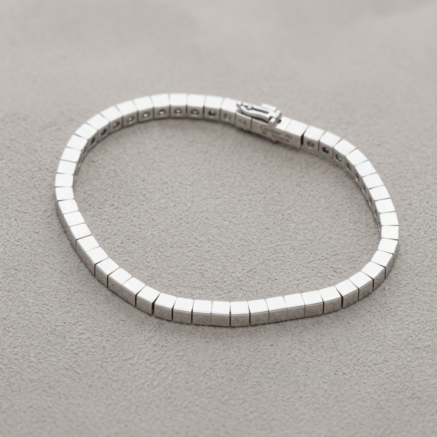 Cartier Lanieres Bracelet White Gold (18K) No Stone Charm Bracelet Silver