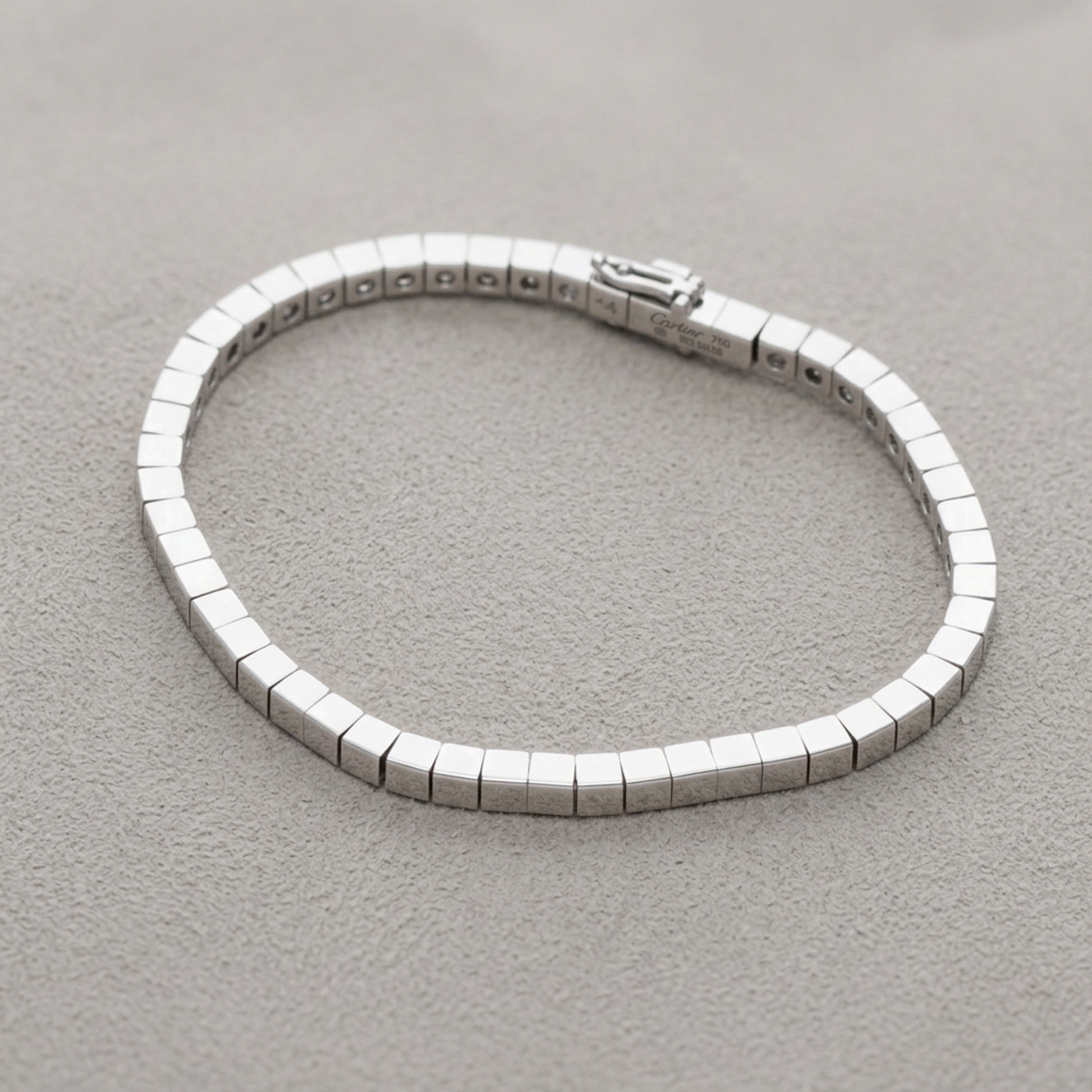 Cartier Lanieres Bracelet White Gold (18K) No Stone Charm Bracelet Silver