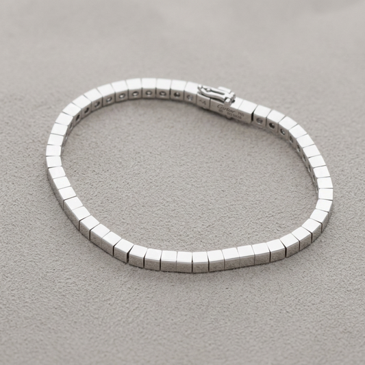 Cartier Lanieres Bracelet White Gold (18K) No Stone Charm Bracelet Silver