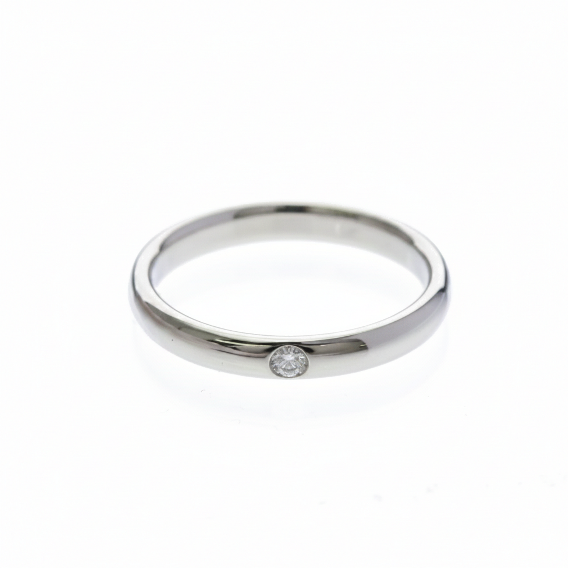 Harry Winston 1P Diamond Wedding Ring Platinum Fashion Diamond Band Ring Silver