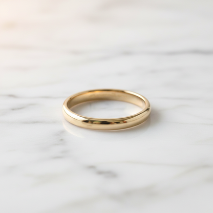 Tiffany Stacking Band Ring Pink Gold (18K) Fashion No Stone Band Ring Pink Gold