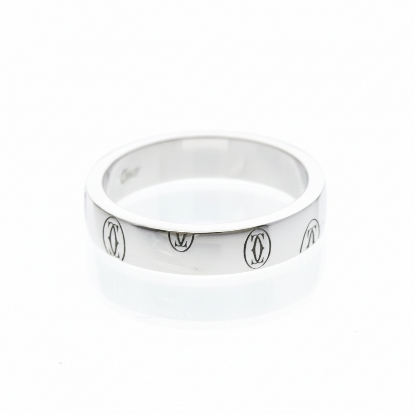 Cartier Happy Birthday Ring White Gold (18K) Fashion No Stone Band Ring Silver