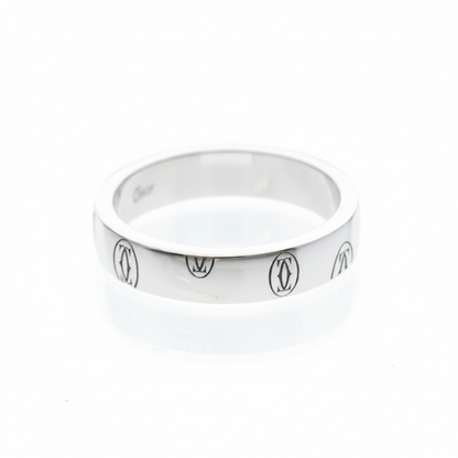 Cartier Happy Birthday Ring White Gold (18K) Fashion No Stone Band Ring Silver