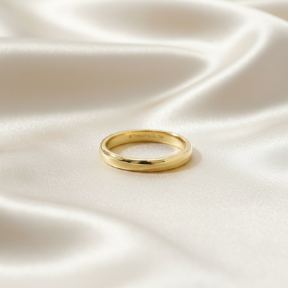 Tiffany Wedding Rings Yellow Gold (18K) Fashion No Stone Band Ring Gold