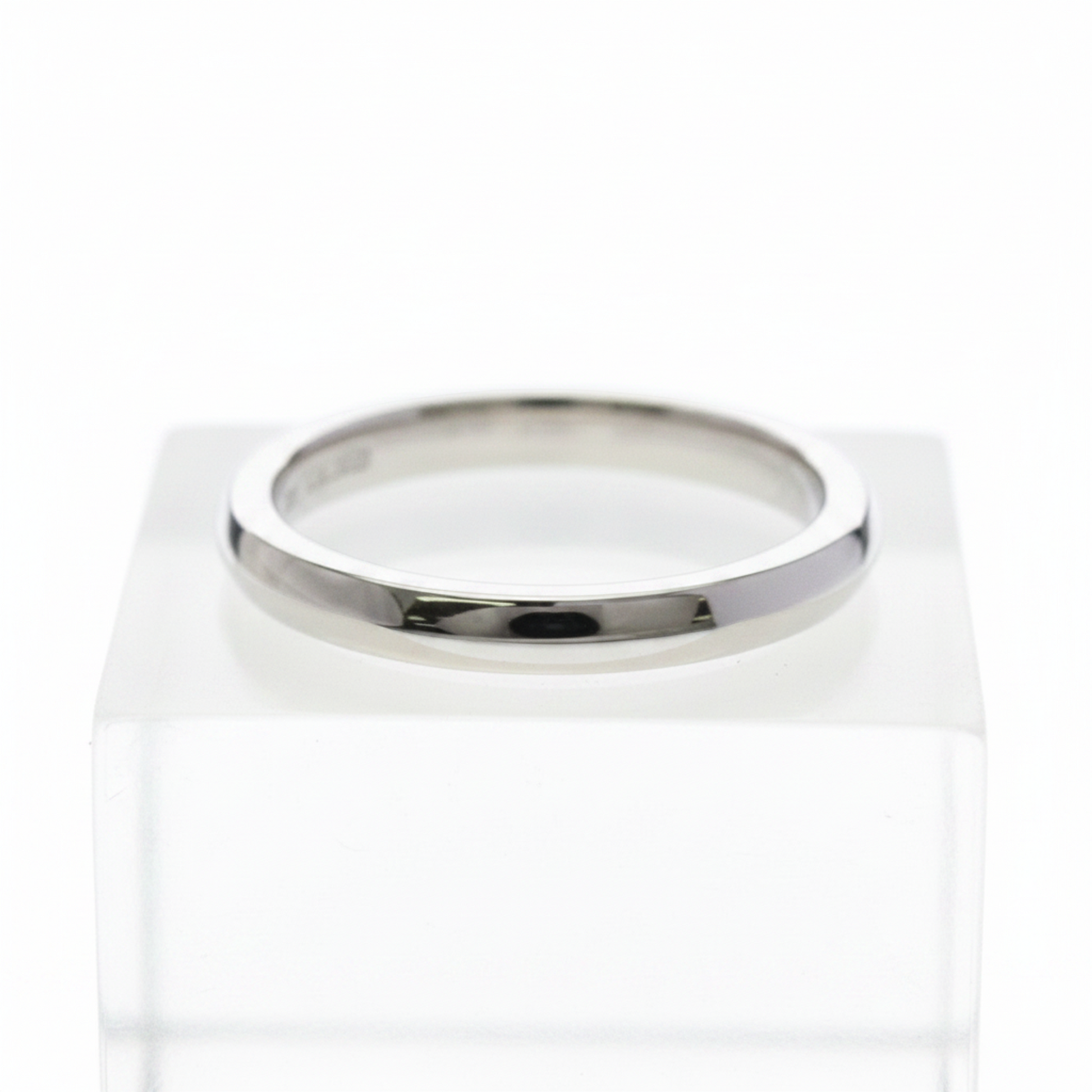 Bvlgari Federing Platinum Fashion No Stone Band Ring Silver