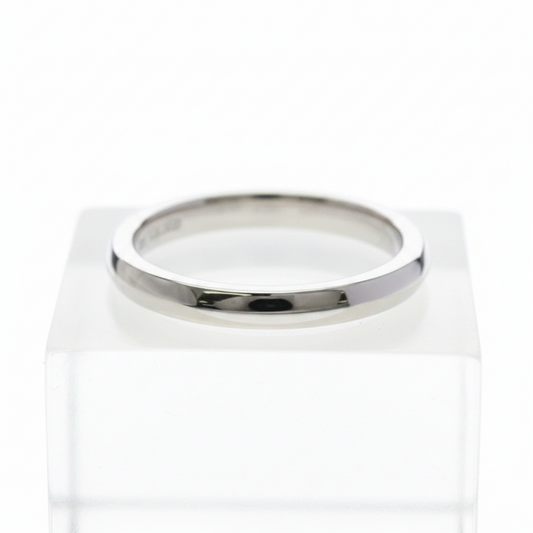 Bvlgari Federing Platinum Fashion No Stone Band Ring Silver