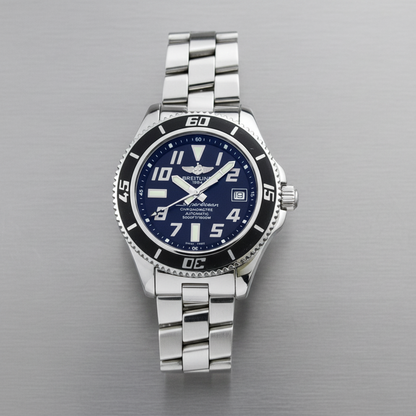 BREITLING SuperOcean 42 Steel Automatic Mens Watch A17364 Polished