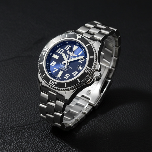 BREITLING SuperOcean 42 Steel Automatic Mens Watch A17364 Polished
