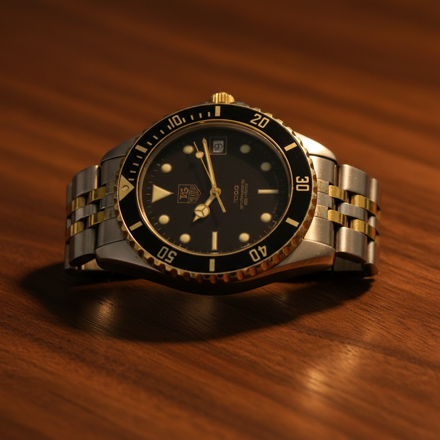 TAG HEUER 1000 Professional Gold Plated Steel Watch 980.020