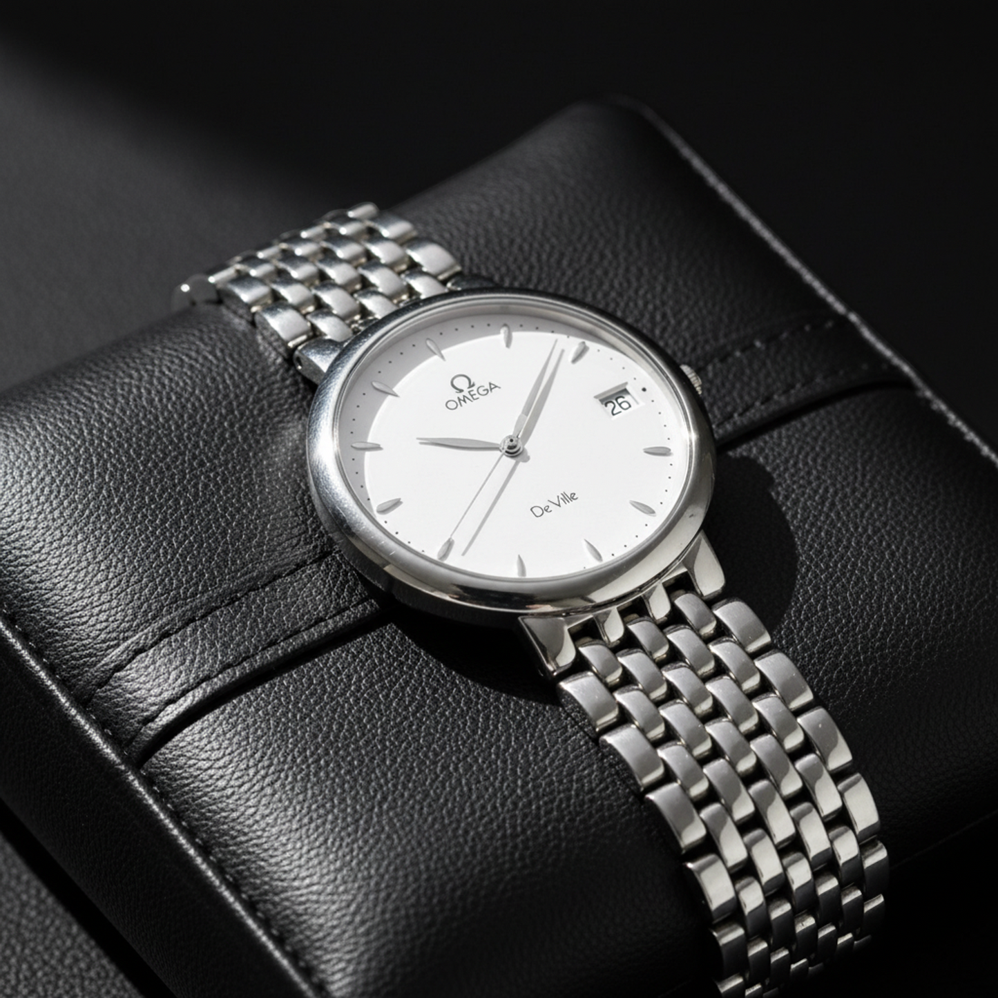 OMEGA De Ville Quartz Stainless Steel Mens Watch 7520.31 Polished