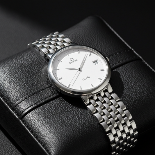 OMEGA De Ville Quartz Stainless Steel Mens Watch 7520.31 Polished
