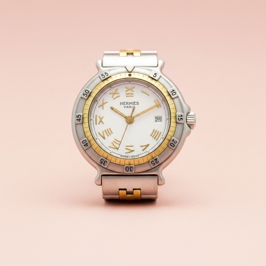 HERMES Captain Nimo Gold Plated Steel Quartz Ladies Watch