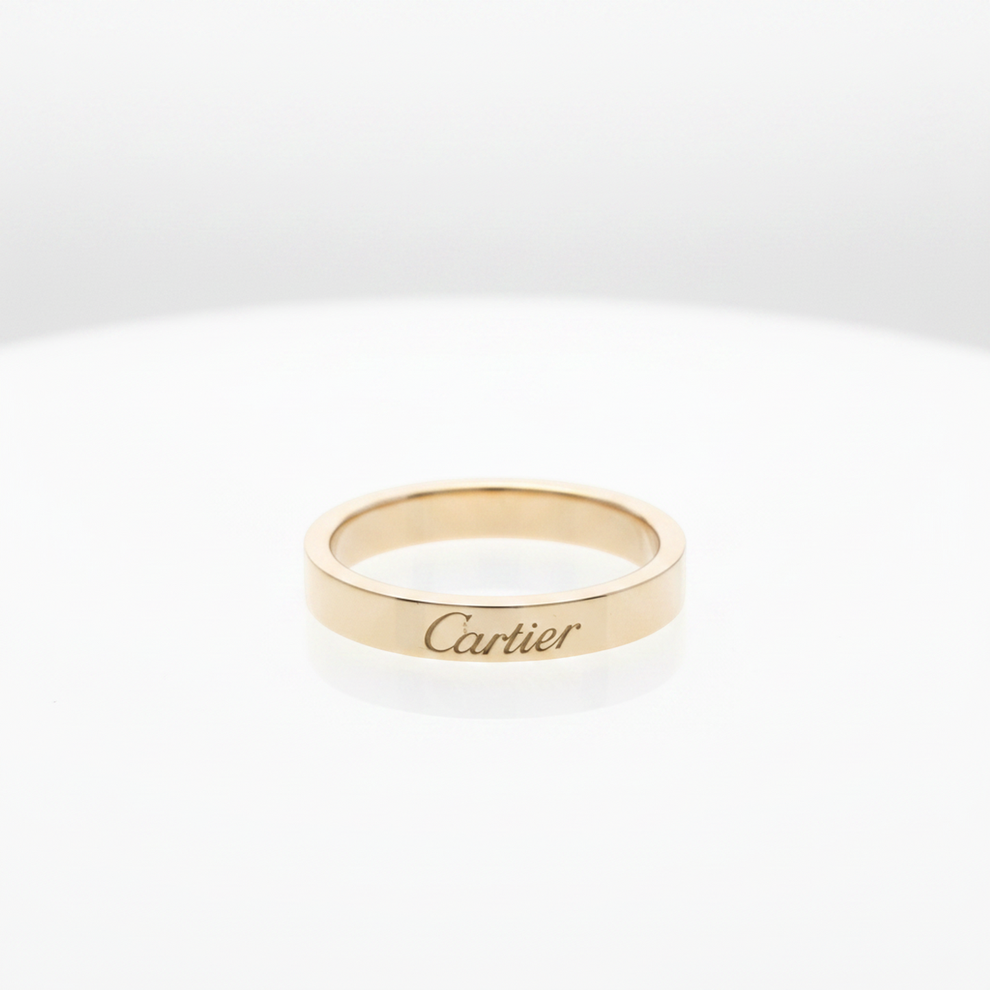 Cartier Cartier C De Cartier Ring Pink Gold (18K) Fashion No Stone Band Ring Pink Gold