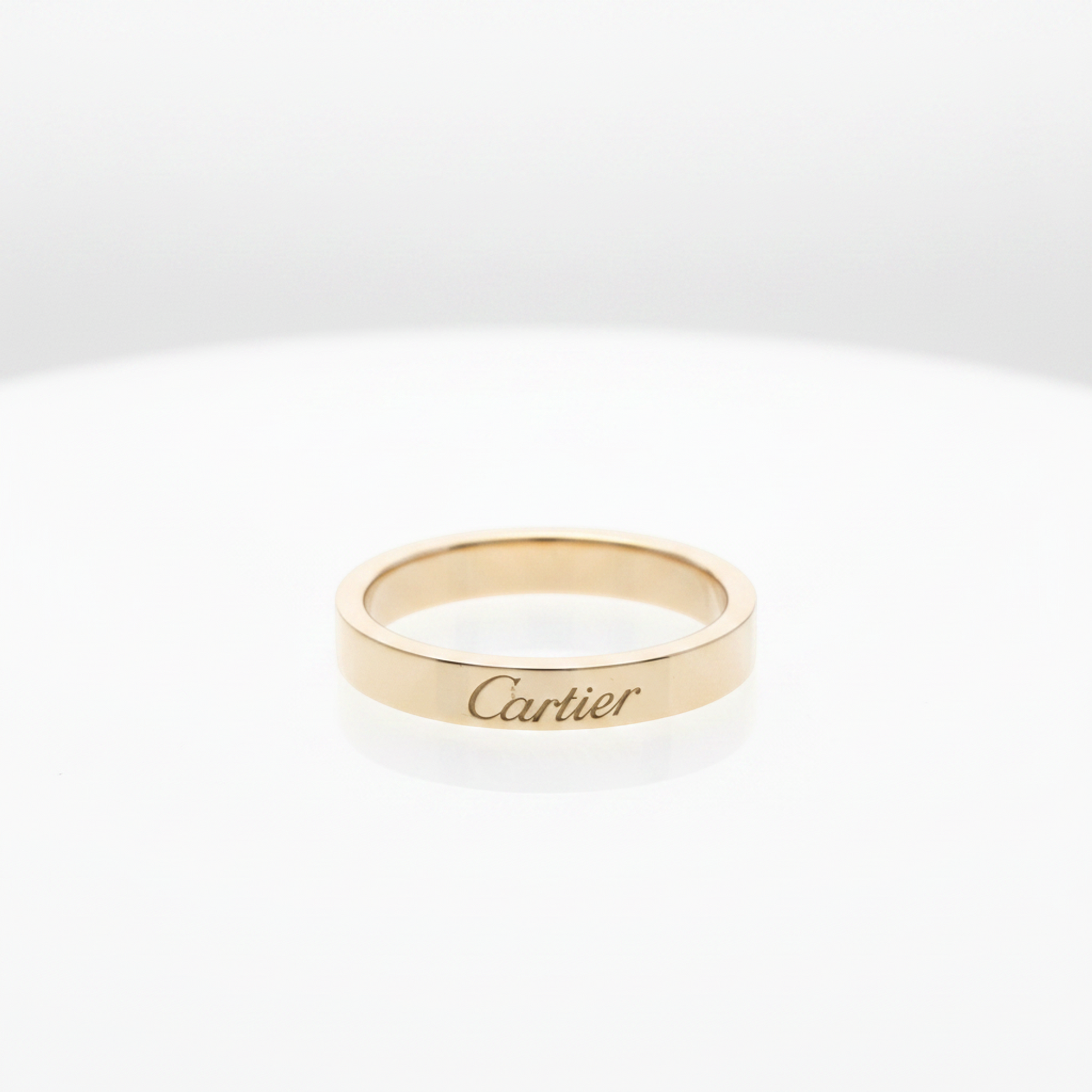 Cartier Cartier C De Cartier Ring Pink Gold (18K) Fashion No Stone Band Ring Pink Gold