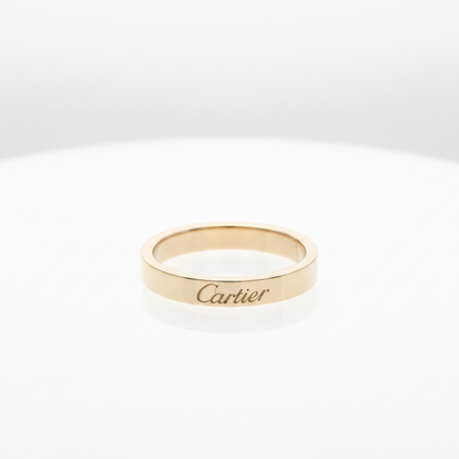 Cartier Cartier C De Cartier Ring Pink Gold (18K) Fashion No Stone Band Ring Pink Gold