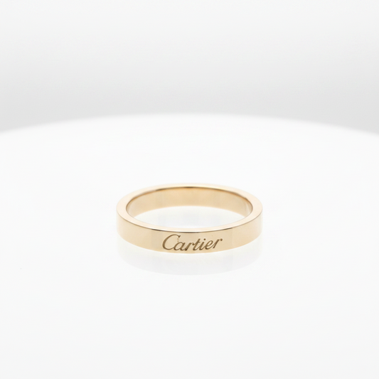 Cartier Cartier C De Cartier Ring Pink Gold (18K) Fashion No Stone Band Ring Pink Gold