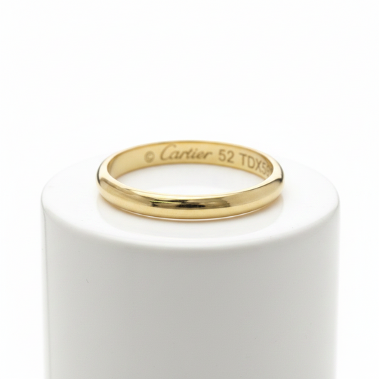Cartier 1895 Wedding Ring Yellow Gold (18K) Fashion No Stone Band Ring Gold