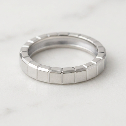 Chopard Ice Cube Ring 827407 White Gold (18K) Fashion No Stone Band Ring Silver
