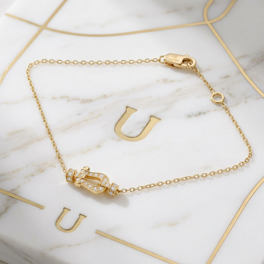 Fred Force 10 Bracelet With Diamonds Yellow Gold (18K) Diamond Charm Bracelet Gold