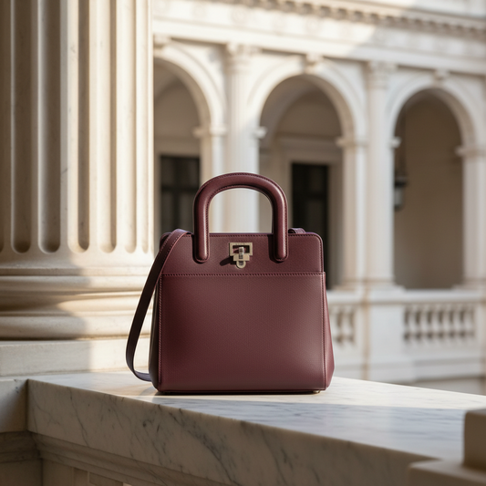 Cartier Jeanne Jeanne Toussaint Women's Leather Handbag,Shoulder Bag Bordeaux