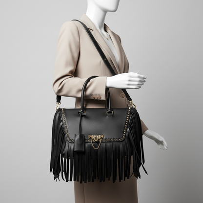 Valentino Garavani Demiloon PW2B0A47XFT Women's Leather Handbag,Shoulder Bag Black