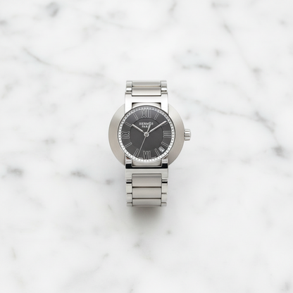 HERMES Nomade Steel Auto Quartz Ladies Watch NO1.210 Polished