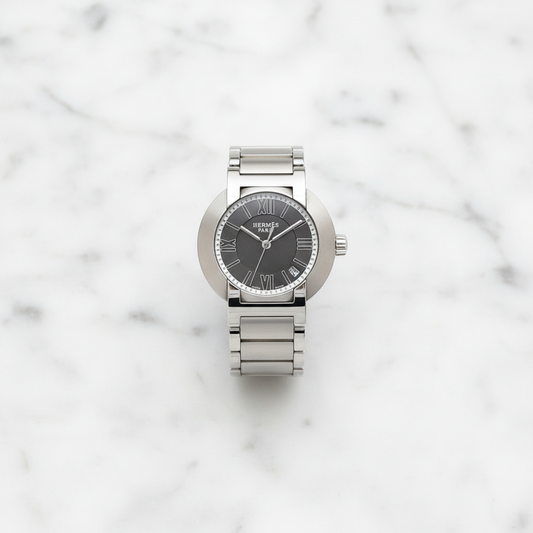 HERMES Nomade Steel Auto Quartz Ladies Watch NO1.210 Polished
