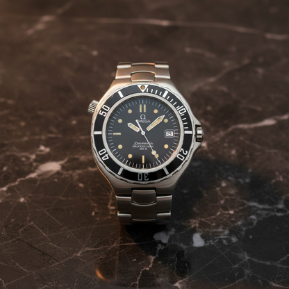 OMEGA Seamaster Professional 18K Gold Steel Watch 396.1042