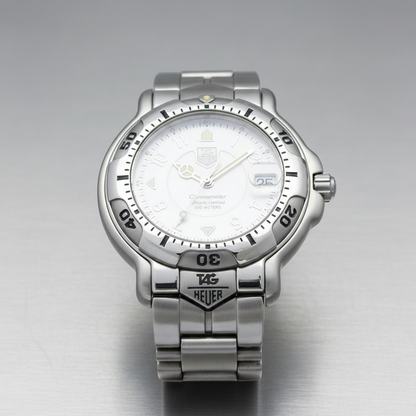TAG HEUER 6000 Chronometer Steel Automatic Mens Watch WH5111 Polished