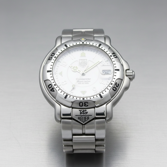 TAG HEUER 6000 Chronometer Steel Automatic Mens Watch WH5111 Polished