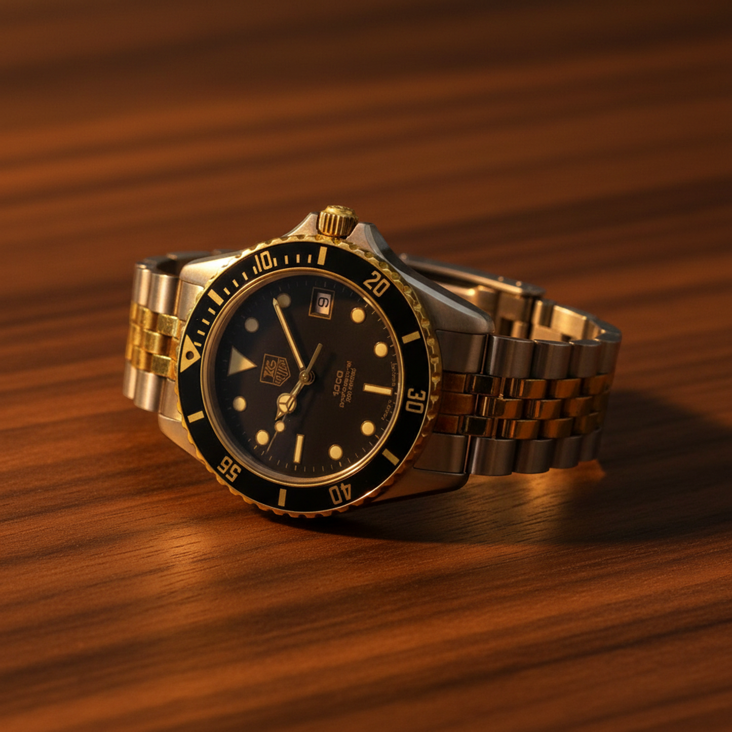 TAG HEUER 1000 Professional Gold Plated Steel Watch 980.020B
