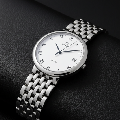 OMEGA De Ville Quartz Stainless Steel Mens Watch 7520.23 Polished