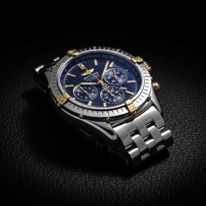 BREITLING Shadow Flyback Chronograph Steel Mens Watch B35312 Polished