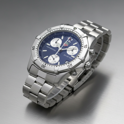 TAG HEUER 2000 Professional Chronograph Mens Watch CK1112 Polished