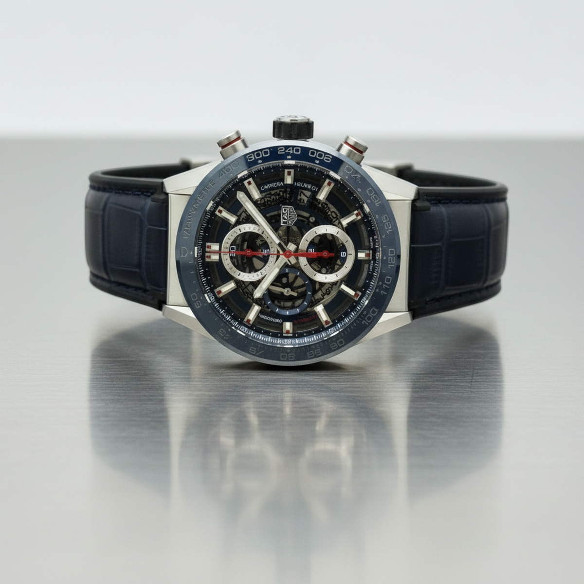 TAG HEUER Carrera Caliber Heuer 01 Chronograph Watch CAR201T Polished