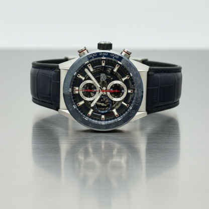 TAG HEUER Carrera Caliber Heuer 01 Chronograph Watch CAR201T Polished