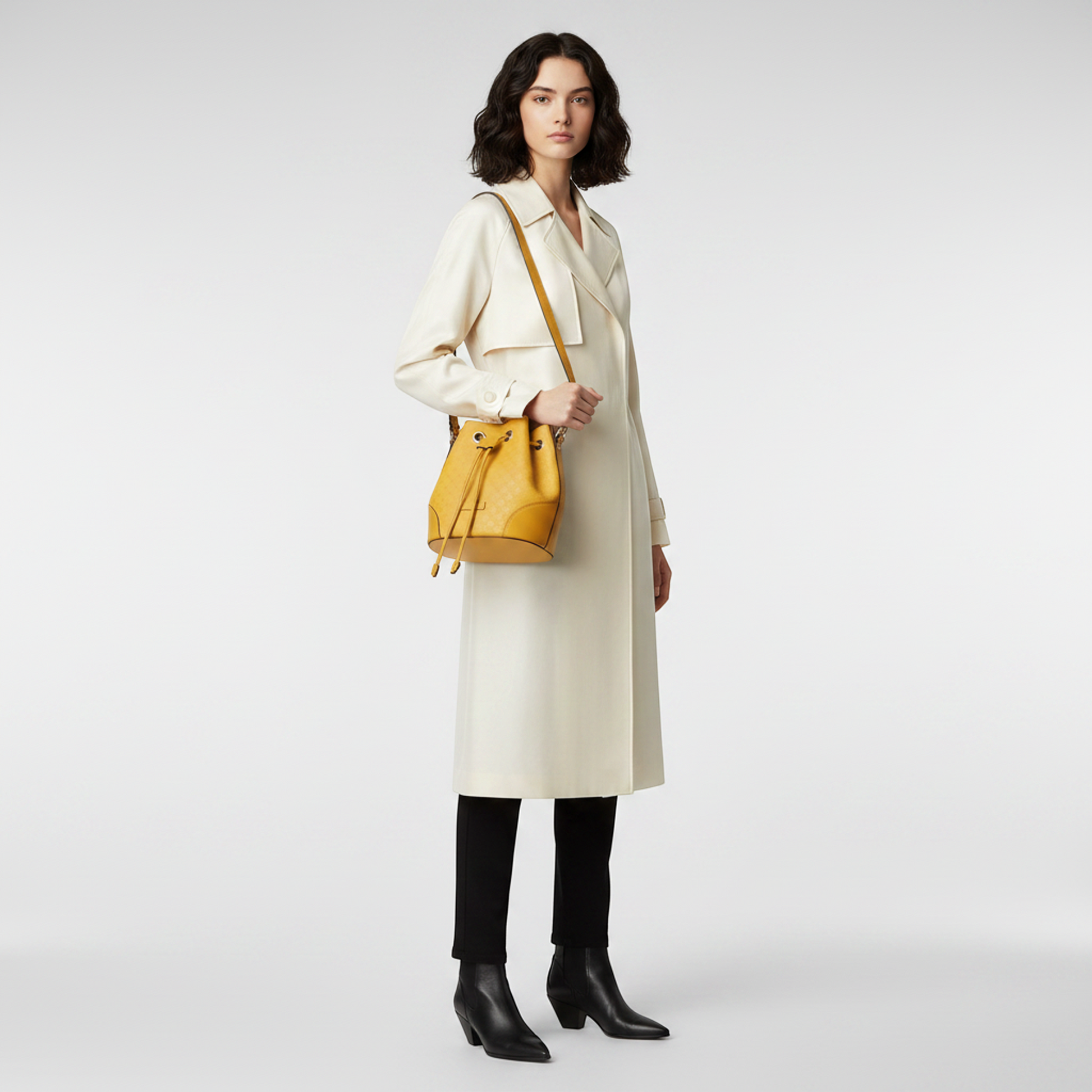 Gucci Bright Diamante 354229 Women's Leather Handbag,Shoulder Bag Yellow